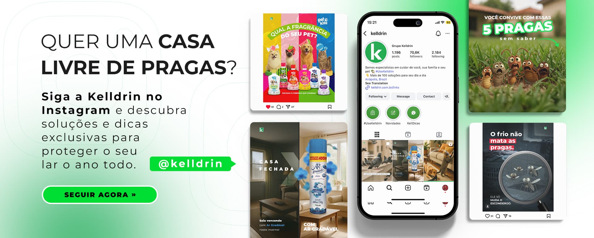 Siga a Kelldrin no Instagram